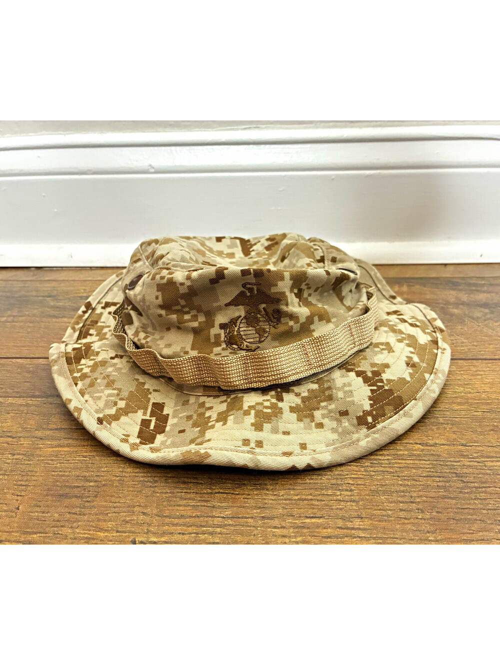 USMC Marine Corps Boonie Hat Marpat Desert Camo Cover Cap Size Large Genuine